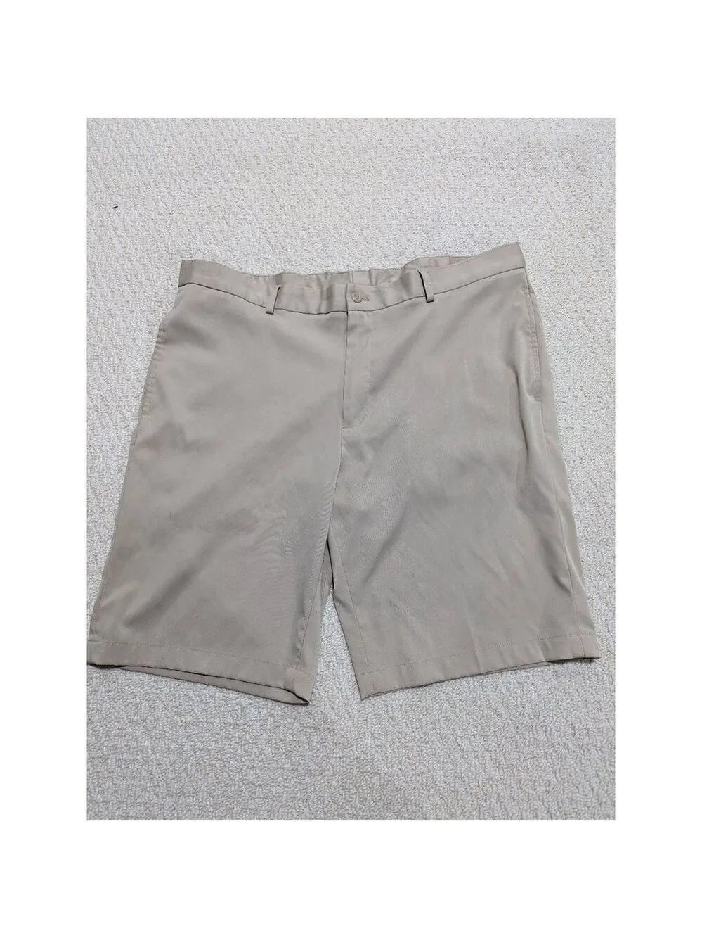 Slazenger Men's Tan Mid-Rise Bermuda Shorts Size 38